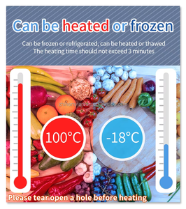 Bolsa Transparente Resistente al Calor, de Grado Alimenticio, con Cierre, Impresión Digital y Relieve, Apta para Congelador, para Papas Fritas y Sushi - Product Image 5