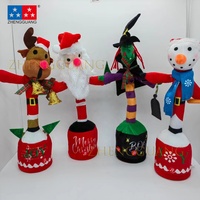 Cactus parlant et dansant électrique en peluche douce en plastique Zhengguang, vente chaude de Noël, 30 cm