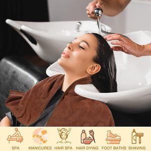 Serviettes en <span class=keywords><strong>microfibre</strong></span> résistant à l'eau de Javel en vrac pour Salon sec non pelucheux beauté Spa Salon séchage des <span class=keywords><strong>cheveux</strong></span> essuie-mains - Product Image 2