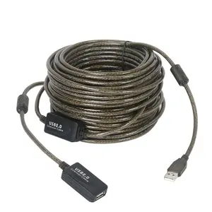 20 M (65ft) USB 2.0 זכר לנקבה כבל מאריך פעיל Extender משחזר