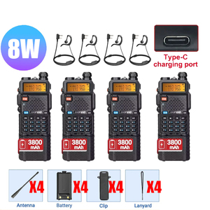 Dual-Band Amateurfunk Intercom Walkie-Talkie Kommunikator BF UV-5R <span class=keywords><strong>Boafeng</strong></span> für Baofeng Langstrecken UV-5R 5W 8W Zweiwege-Funkgerät - Product Image 2