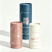 Boîte cylindrique en papier kraft personnalisée de luxe, recyclable, emballage rond pour thé, café, cosmétiques, cadeaux