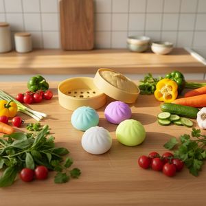 Produit transfrontalier le plus vendu : Jouet anti-stress Squishy en forme de boulette mystérieuse et de boulette de soupe, avec poudre dorée et paillettes, à récupération lente - Product Image 3