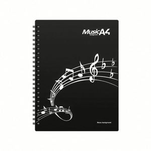 Entrega Rápida, Libro de Datos A4 de Plástico para Negocios, Creativo, Multicapa, 40/60 Páginas, Impresión Serigráfica, para Estudiantes, Profesores, Música, Piano - Product Image 2