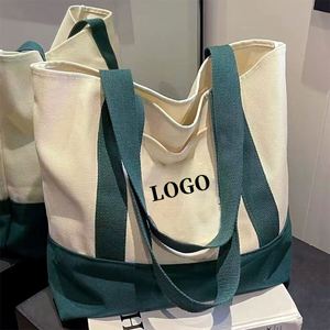 Bolsa de Lona Reciclable con Impresión Personalizada, Bolsas de Compras Personalizadas al por Mayor, Bolsa de Lona Moderna Bordada con Imagen - Product Image 3