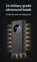Comet LY20E - Brouilleur audio en plastique - Dispositif anti-enregistrement portable - 15 têtes ultrasoniques - Bloqueur d'enregistrement vocal - Protection de la vie privée
