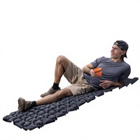 Matelas gonflable léger d'extérieur, imperméable, portable, avec pompe à pied, matelas pneumatique connectable, nylon 40D TPU 5cm