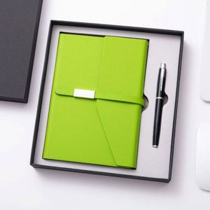 Ensemble cadeau de papeterie promotionnelle personnalisée, carnet de luxe, ensemble cadeau de bureau, carnet en cuir, planificateur, impression avec boîte et stylo - Product Image 3