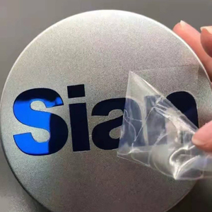 CS tùy chỉnh Nickel Sticker 3D logo chuyển UV kháng dập nổi đề can kim loại chữ nhãn cho nến hộp dính sử dụng - Product Image 5