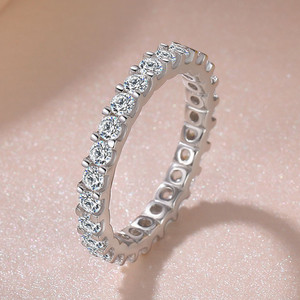 Anello con Design a Motivo Integrale, Anello Classico da Dito per Donne - Product Image 2
