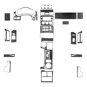 Para Toyota <span class=keywords><strong>FJ</strong></span> <span class=keywords><strong>Cruiser</strong></span> 2007-2023, Panel de Control central de fibra de carbono, cubierta embellecedora de cambio de marchas de ventilación, accesorios interiores - Product Image 1