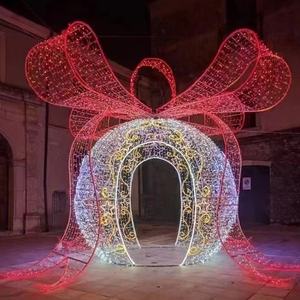 Décorations <span class=keywords><strong>de</strong></span> <span class=keywords><strong>Noël</strong></span> à led pour l'<span class=keywords><strong>extérieur</strong></span> boîte-cadeau <span class=keywords><strong>de</strong></span> lumières à motif <span class=keywords><strong>de</strong></span> <span class=keywords><strong>Noël</strong></span> éclairage <span class=keywords><strong>de</strong></span> vacances à arche sphérique - Product Image 4