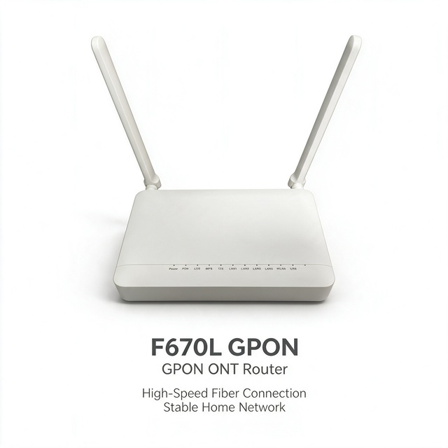 Xinsuhang English Firmware F670L GPON ONT AC1200 Dual Band 4 LAN 1 TEL USB Fiber Optic Router for ISP Projects FTTR FTTH