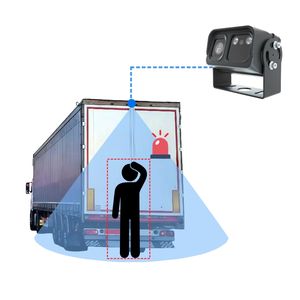 卓越的1080P AHD摄像机IP69K防水内置雷达电加热模块支持红外通用，适用于所有卡车 - Product Image 1