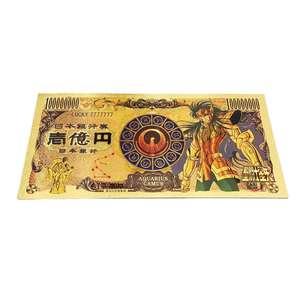 Saint Seiya Zwölf Tierkreiszeichen Gedenk-Goldfolien-Plastikbanknote Klassisches Anime-Sammlerstück - Product Image 3