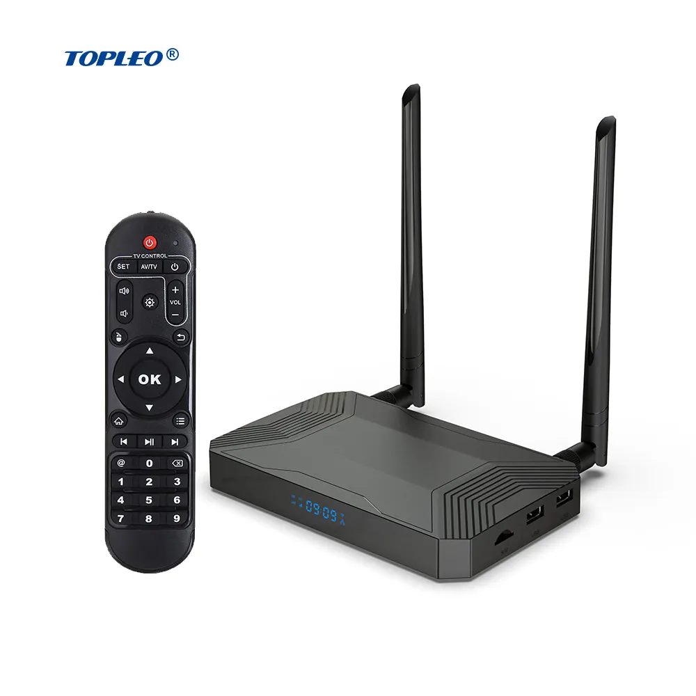 Topleo tv box A007 \ A008 smart android 9.0/10.0/12.0 systèmes correspondent à différentes puces smart streaming tv box android