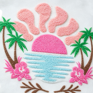 Écussons en chenille lavables de grande taille, badges brodés en tissu éponge 3D pour sweats à capuche, chapeaux, sacs fourre-tout, sacs de plage et vêtements - Product Image 1