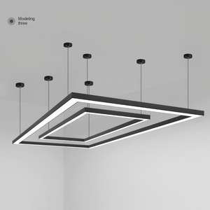 Seamless Lamp Aluminum Profile Billiard Room Billiard Table Modern Linear Rectangular LED <b>Chandelier</b> Garage Strip Residential - Product Image 1