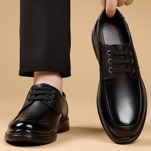 Zapatos de Vestir Casuales de Negocios para Hombre, de Cuero de Primera Calidad, Suela de Goma Ligera, Tacón Bajo, para Oficina y Carrera Profesional - Product Image 2