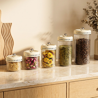 Conteneur à céréales transparent en PET Xinhang, traitement sous vide, anti-poussière, hermétique, pour stockage de denrées sèches à domicile