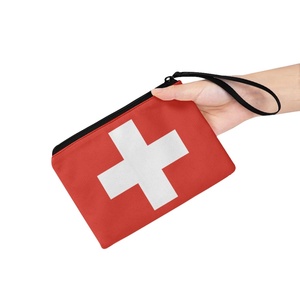 กระเป๋าซิปพิมพ์ลายธงชาติสวิตเซอร์แลนด์ กระเป๋าใส่เหรียญแบบพกพา คุณภาพสูง ของขวัญสำหรับผู้หญิงผู้ชาย ราคาถูก ขายส่งจากโรงงาน - Product Image 3