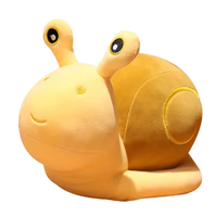 Coussin en peluche super doux en forme d'escargot, poupée kawaii, coussin de canapé, jouet en peluche pour enfants, cadeau