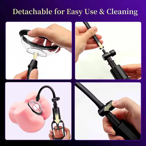 เครื่องปั๊มกระตุ้นช่องคลอดแบบใช้มือ เครื่องนวดหน้าอกสำหรับผู้หญิง เครื่องปั๊มกระตุ้นอวัยวะเพศหญิง เครื่องดูดกระตุ้นหน้าอกและคลิตอริส ถ้วยดูดกระตุ้นช่องคลอด ของเล่นทางเพศสำหรับผู้หญิง - Product Image 4