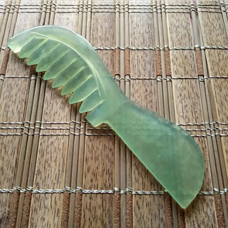 Crystal Crafts Factory price newest crystals healing stones quartz natural jewelry nephrite comb
