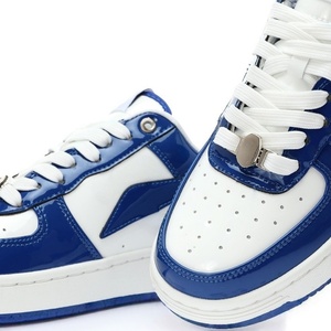 Chaussures de skate décontractées rétro pour hommes, style étoile bleue, respirantes, avec plateforme, chaussures de skate décontractées - Product Image 2