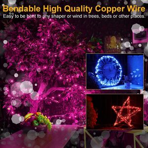 Copper <b>Wire</b> <b>LED</b> Fairy <b>Light</b> String with Battery Box Durable Round Shape 3m/5m/10m Lengths for Kids Party Decorations - Product Image 5