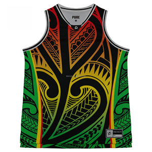 <strong>Custom</strong> Rasta New Zealand <strong>Basketball</strong> Jersey Sublimation Aotearoa <strong>Basketball</strong> Singlets Maori Polynesian Training <strong>Basketball</strong> <strong>Uniform</strong> - Product Image 5