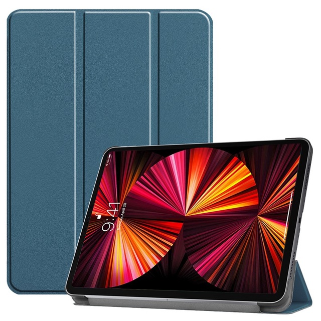 Luxury High Quality PU Leather Case Trifold Stand Cover with PC Hard Middle Case for iPad Pro 11 1st/2nd/3rd/4th Generation