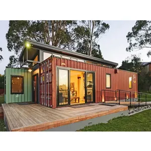 บ้านวิลล่าคอนเทนเนอร์ 4 ห้องนอน ขนาด 40 ฟุต 20 ฟุต หรูหรา สำเร็จรูป ขยายได้ - Product Image 3