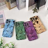 Étuis de téléphone en TPU chromé à motif diamant brillant, antichoc, couleurs pures pour Infinix Note 30/Note 40/Note 50/Smart 4/Smart 6