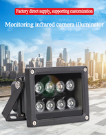Lámpara LED de Aluminio Blanca IP65, Resistente al Agua, para CCTV, Iluminación Auxiliar para Carreteras, Exteriores, Placas de Matrícula, Cámaras, Venta al Por Mayor de Fábrica