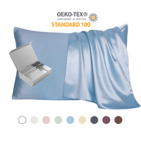 Taie d'oreiller en soie 100% biologique certifiée pour cheveux et peau, taie d'oreiller de Style enveloppe King Size 22 Momme