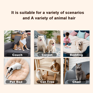 ルーミングヘアリムーバーローラー,ゴム製犬用ブラシ & 猫用リントローラー,環境にやさしい再利用可能 - Product Image 5