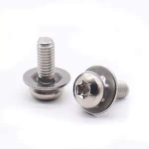 Vis Torx à tête cylindrique sem vis à métaux 10/32x3/8 phillips pan sems vis à tête cylindrique combinaison sems vis à métaux