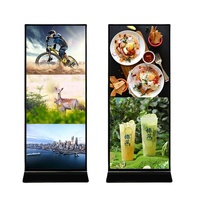 32 49 55 65 75 86Inch LCD Digital Signage and Display Android IR or Capacitive Touch 4k 1080p Indoor AD Player for Advertising