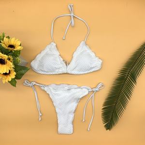 Conjunto de Bikini Personalizable para Mujer con Micro Bra y Tanga en V, con Tela Transpirable Antibacteriana de Secado Rápido, Servicio OEM - Product Image 4