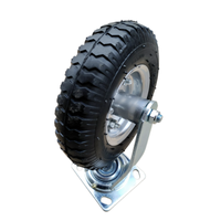 Heavy-Duty 8-Inch 2.50-4 Inflatable Casters Rigid/Swivel/Swivel with Brakes for Industrial & Agricultural Equipment