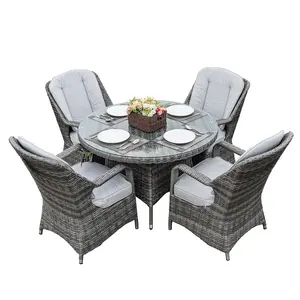 Ngoài Trời Vườn Mây Đồ Nội Thất Bên Ngoài Bàn Và Ghế Ăn Vườn Sofa Đặt Đồ Nội Thất Ngoài Trời <span class=keywords><strong>Bistro</strong></span> Bộ - Product Image 3