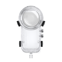 Étui étanche en matériau PC entièrement invisible pour caméra d'action Insta360 X3, étui de plongée sous-marine à 50 m avec protection durable