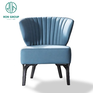 Banquete de alta calidad, muebles de un solo paso, Villa, Golf, Hotel, sala de estar, sofá, silla ocasional, silla de salón interior de cuero moderno - Product Image 3
