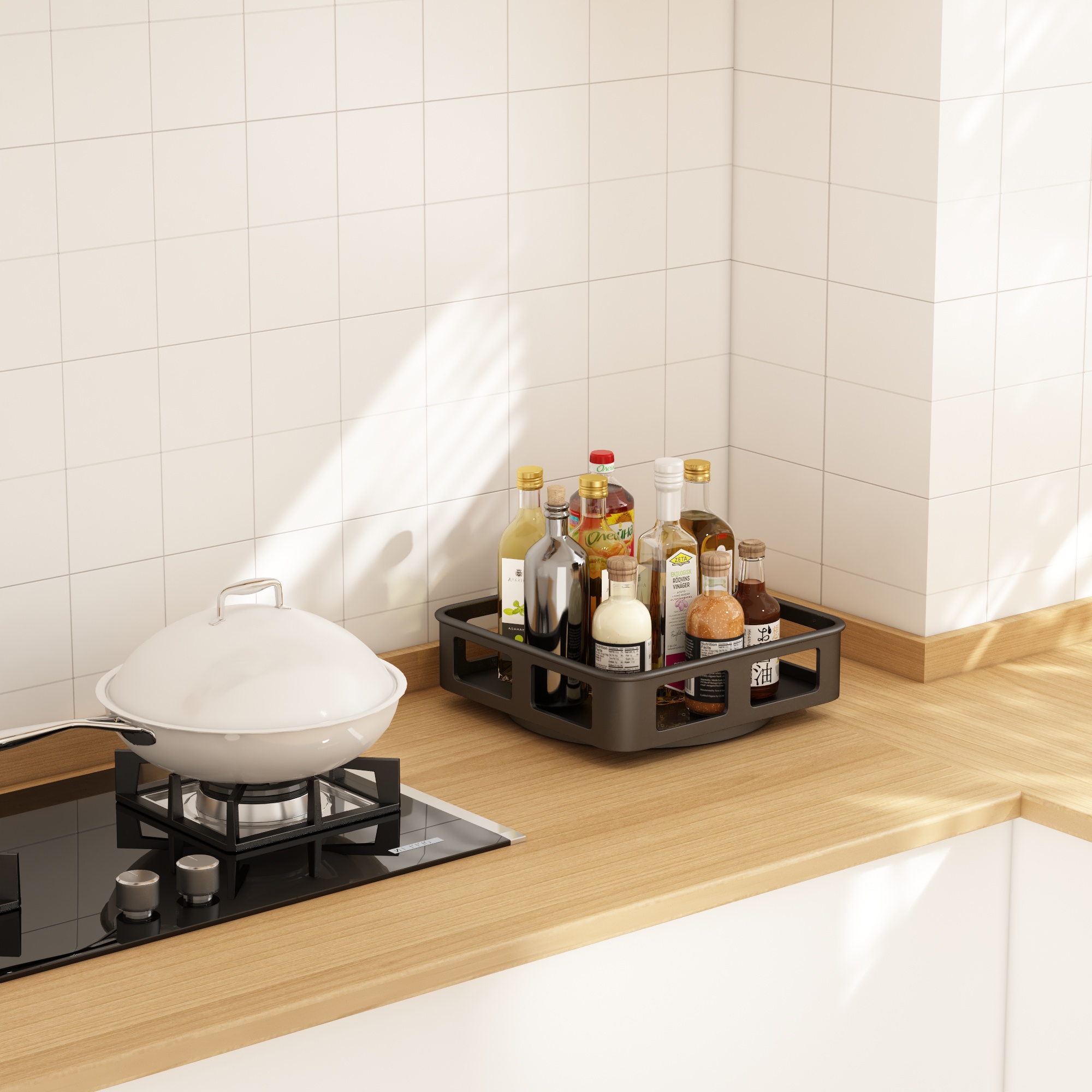 1 strato quadrato nero