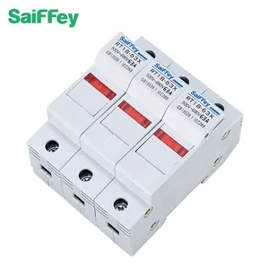 Saiffey 14*51 RT18-63X porte-fusible 63A plastique sectionneur interrupteur Base porte-fusible de sécurité pour fusible cylindrique électrique
