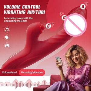 App Control Schub dildo für Frauen Kaninchen <span class=keywords><strong>Vibrator</strong></span> Flattern Heizung Sexspielzeug 10 Vibration <span class=keywords><strong>7</strong></span> Schub <span class=keywords><strong>vibrator</strong></span> Sexspielzeug für Frauen - Product Image 3