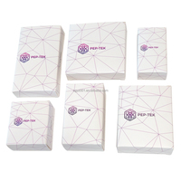 BL-027 OEM Conception de logo personnalisé Estampage à chaud holographique argenté Étiquettes autocollantes 3ml Boîte pliable pour flacon de 3ml avec plateau