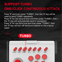 Joystick Game Nirkabel BT Baru untuk Pertarungan Arcade, Street Fighter, Komputer PC, Android, IOS, Ponsel, Switch, TV, P4