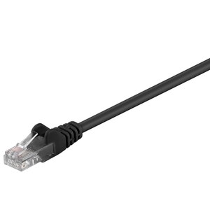 Cable de Red Cat 5e Rj45 U Utp de 50 cm Negro - Product Image 1